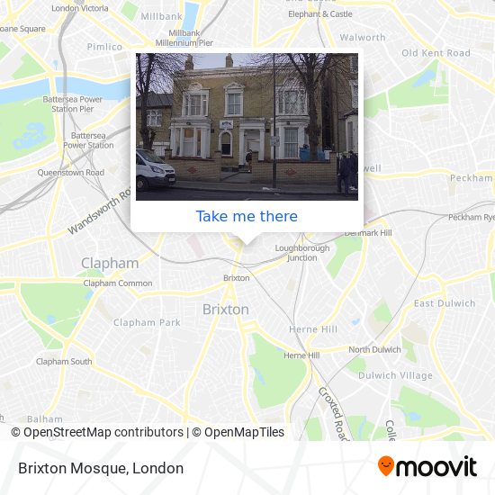Brixton Mosque map