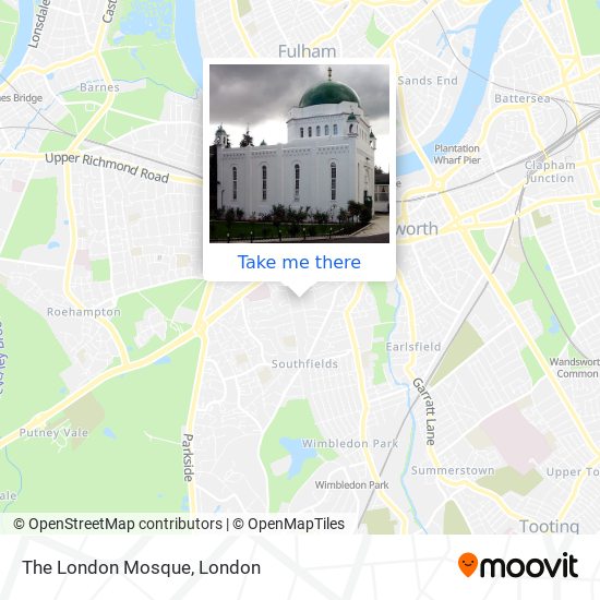 The London Mosque map