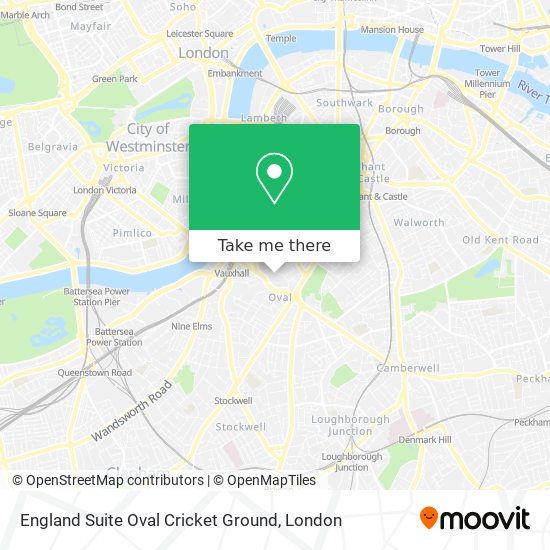 England Suite Oval Cricket Ground map
