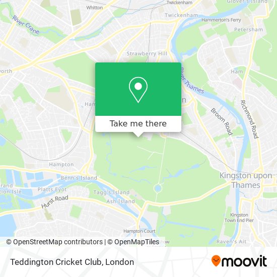 Teddington Cricket Club map