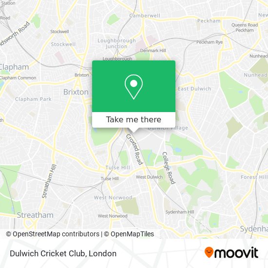 Dulwich Cricket Club map