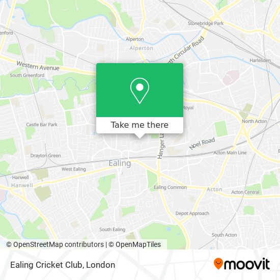 Ealing Cricket Club map