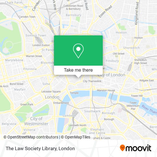 The Law Society Library map