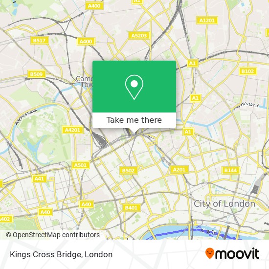 Kings Cross Bridge map
