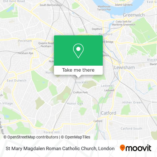 St Mary Magdalen Roman Catholic Church map