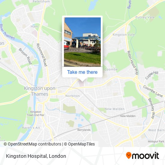 Kingston Hospital map