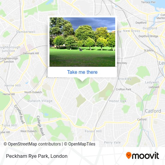 How to get to Peckham Rye Park in Nunhead by Bus, Train or Tube?