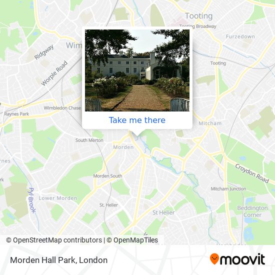 Morden Hall Park map