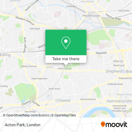 Acton Park map