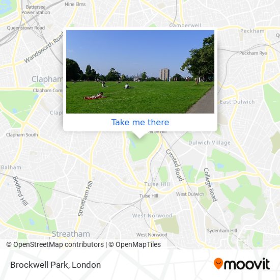 Brockwell Park map