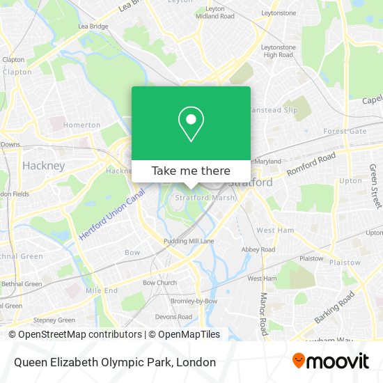 Queen Elizabeth Olympic Park map