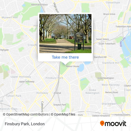 Finsbury Park map