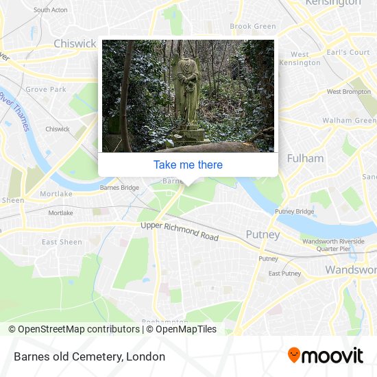 Barnes old Cemetery map