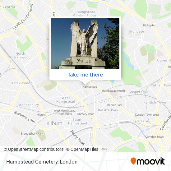 Hampstead Cemetery map