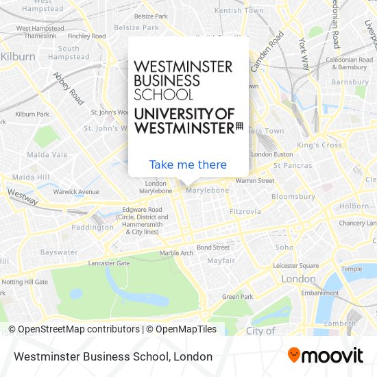 Westminster Business School map