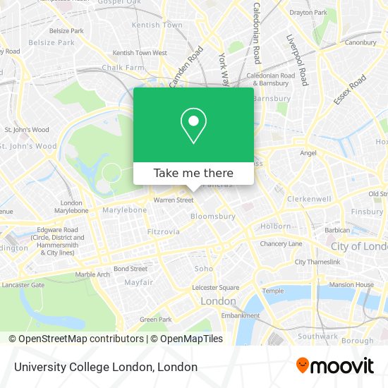 University College London map