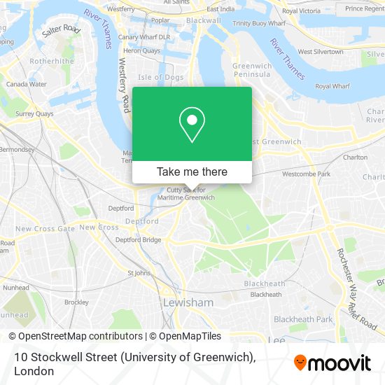 10 Stockwell Street (University of Greenwich) map