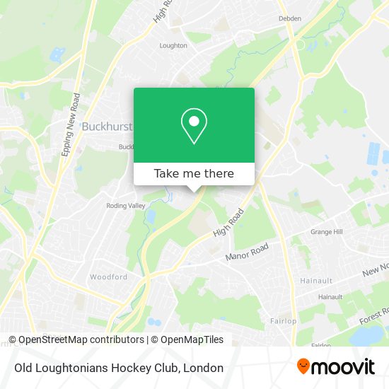 Old Loughtonians Hockey Club map
