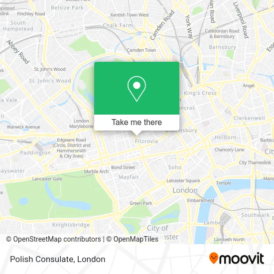 Polish Consulate map