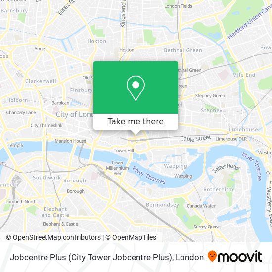 Jobcentre Plus (City Tower Jobcentre Plus) map