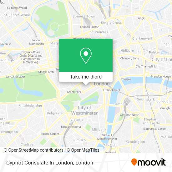 Cypriot Consulate In London map