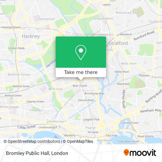 Bromley Public Hall map