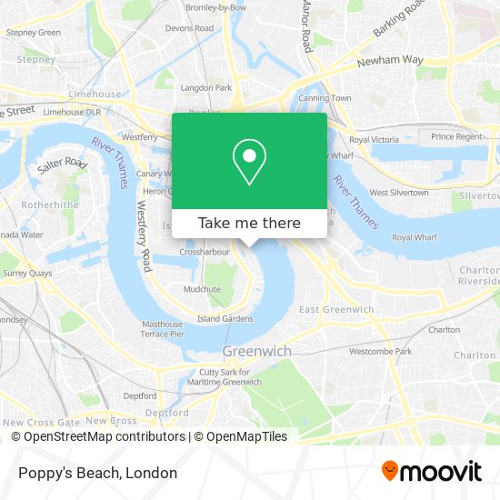 Poppy's Beach map