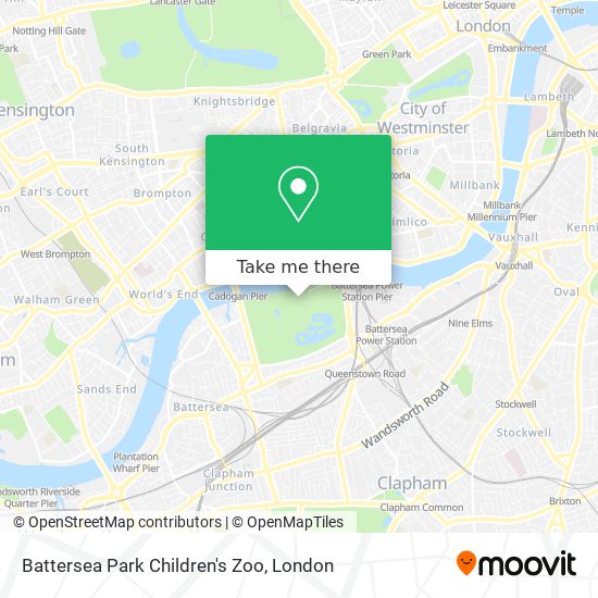 Battersea Park Children's Zoo map
