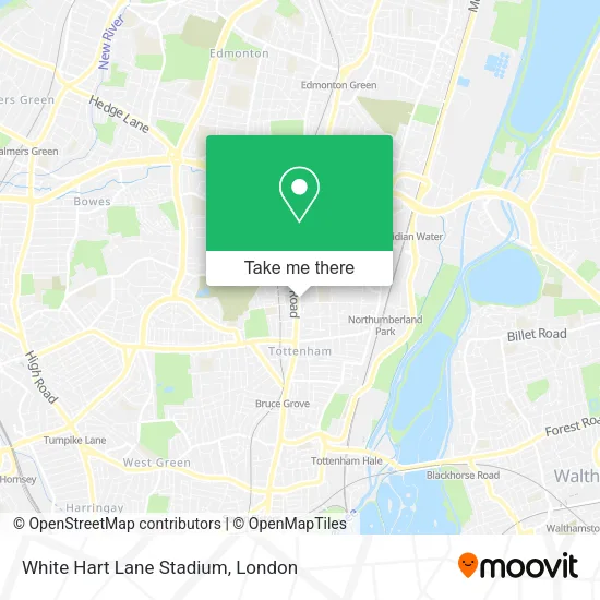 White Hart Lane Stadium map