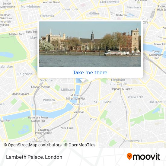 Lambeth Palace map