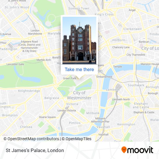 St James's Palace map