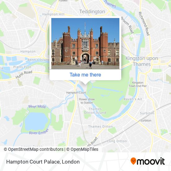Hampton Court Palace map