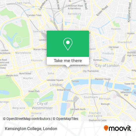 Kensington College map