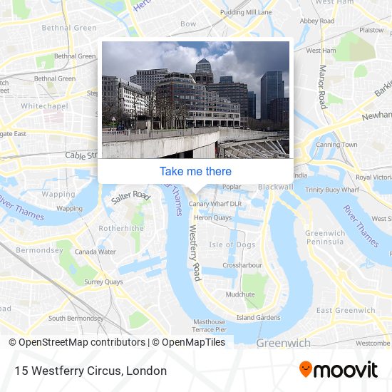 15 Westferry Circus map