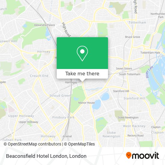 Beaconsfield Hotel London map
