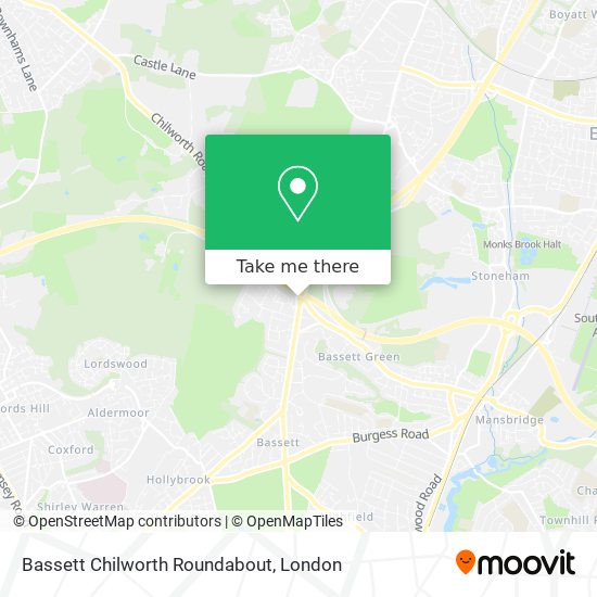 Bassett Chilworth Roundabout map