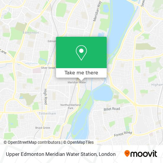 Upper Edmonton Meridian Water Station map