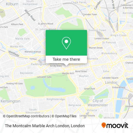 The Montcalm Marble Arch London map