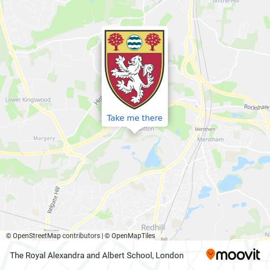 The Royal Alexandra and Albert School map
