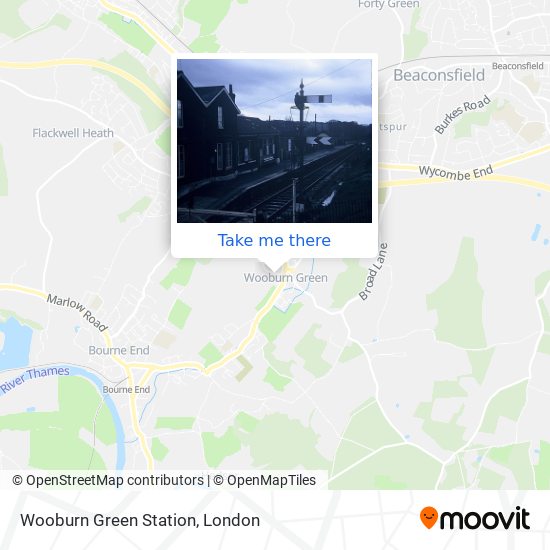 Wooburn Green Station map