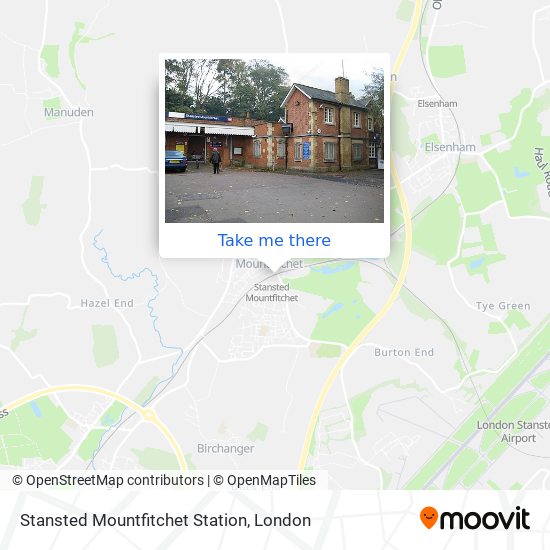Stansted Mountfitchet Station map