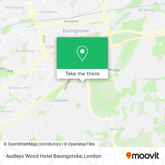 Audleys Wood Hotel Basingstoke map