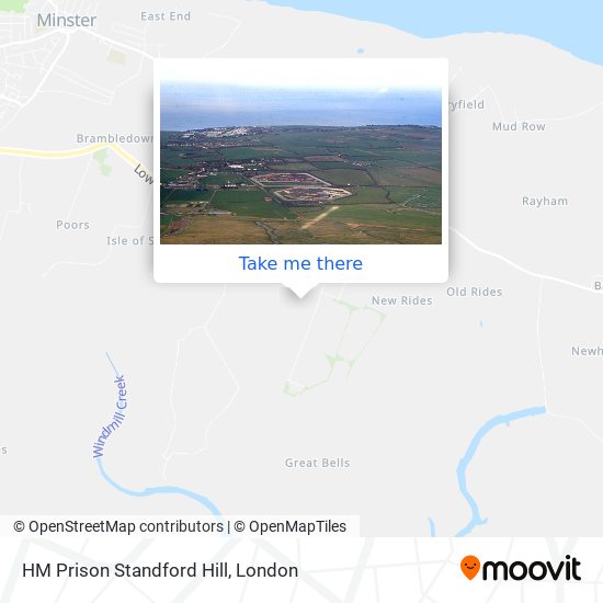 HM Prison Standford Hill map