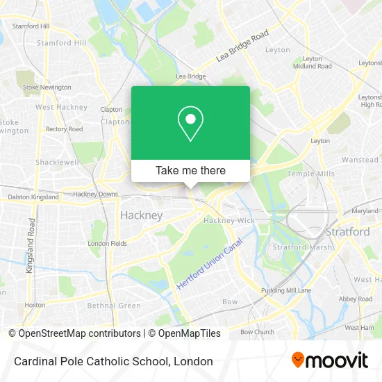 Cardinal Pole Catholic School map
