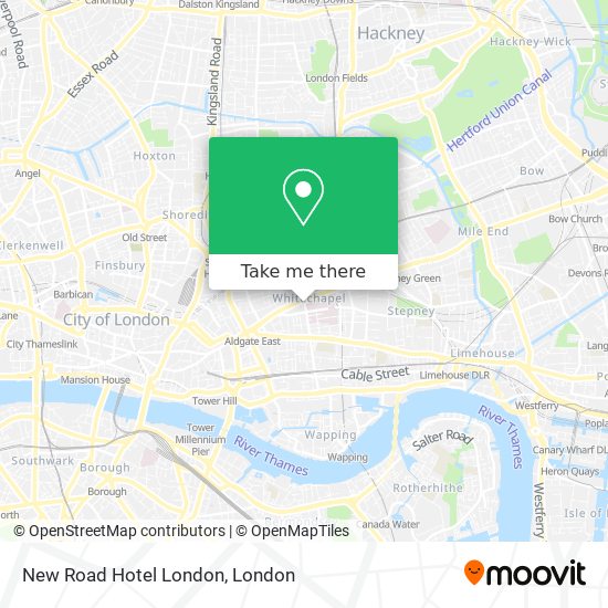 New Road Hotel London map