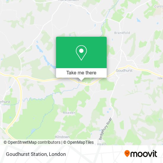 Goudhurst Station map