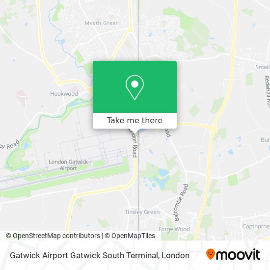 Gatwick Airport Gatwick South Terminal map