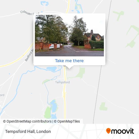 Tempsford Hall map