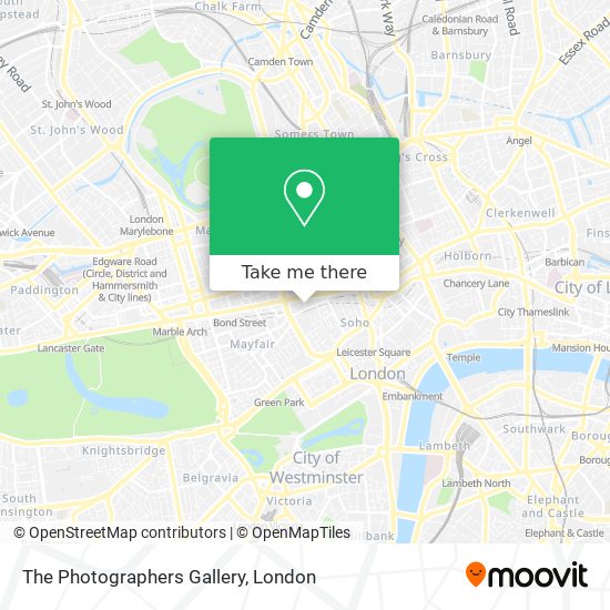 The Photographers Gallery map
