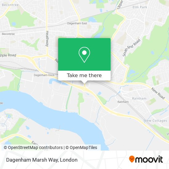 Dagenham Marsh Way map